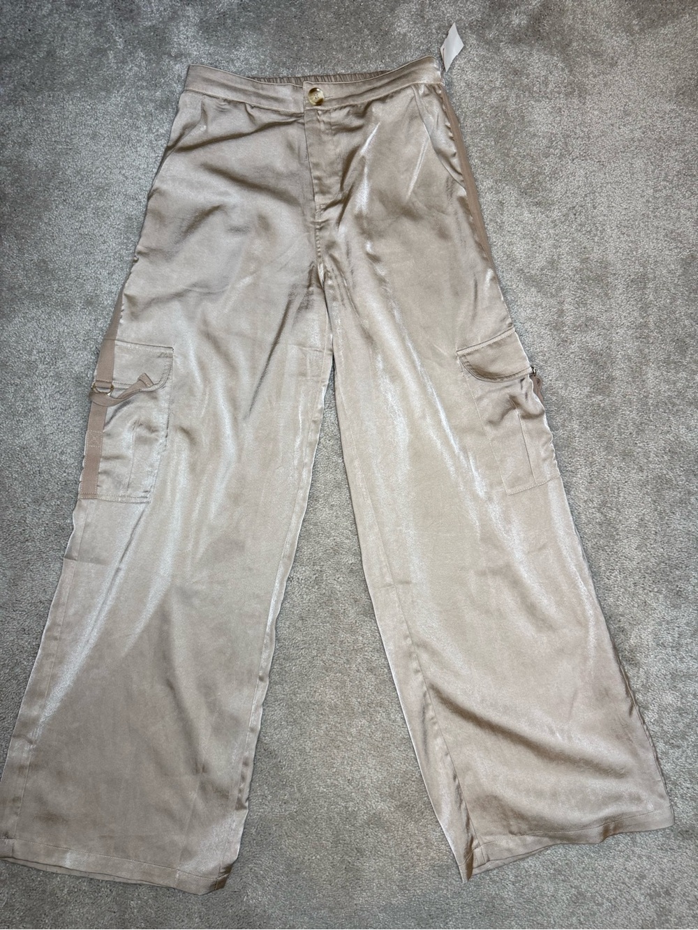 Promesa Wide Leg Cargo Pants- Neutral